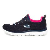 Skechers Summits Leopard Spot Sneakers Marineblauw / Pink