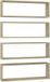 vidaXL Wandschappen kubus 4 stuks 80x15x26,5 cm bewerkt hout sonoma eiken