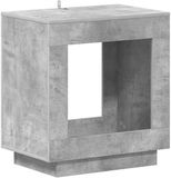 vidaXL Bijzettafel Betongrijs 60 x 40 x 65 cm Bewerkt hout