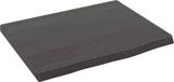 vidaXL - Wastafelblad - 40x30x2 cm - behandeld - massief - hout - donkerbruin