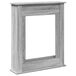 Foyer 75x20x87,5 cm bois traité gris couleur chêne sonoma