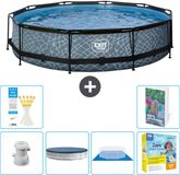 EXIT Toys EXIT Rond Stone Frame Zwembad - 360 x 76 cm