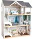 Maison de poupées en bois - 3 étages - Façade ouverte - Meubles - Dès 3 ans