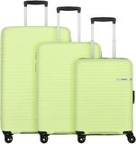 American Tourister Liftoff 4 wielen Kofferset 3-delig met uitbreidingsplooi - Harde bagage - TSA slot - sunny lime