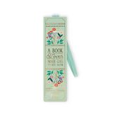 Legami - Bladwijzer met elastiek, van FSC-gecertificeerd papier, thema vintage boek, houdt Sengo en boek gesloten, 4,7 x 17,5 cm