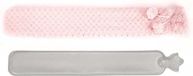 Giftdecor Warmwater kruik - 2 liter - pluche hoes in roze - Lang model - 14 x 75 cm