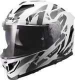 LS2 FF818 Storm III Kaos Helm - Integraalhelm - Maat L - Wit/grijs