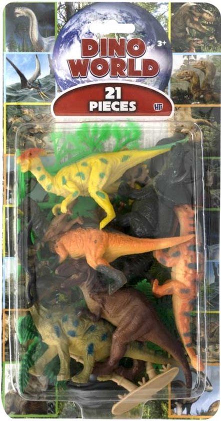 Merkloos DINO WORLD 21 PIECES Educatief spel
