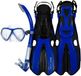 Mares Aquazone Volo One Splash Snorkelset EU 38-42 Bleu