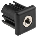 RS PRO Buisstop, 1000 kg, vierkant, nylon, bus messing vernikkeld, verpakking van 4 stuks