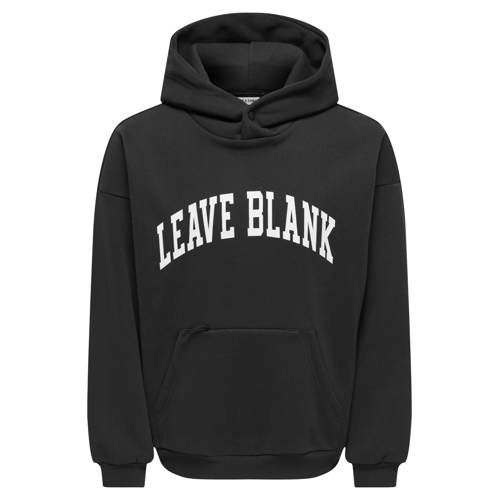 ONLY & SONS oversized hoodie met print - zwart