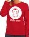 Bellatio Decorations Salvador Dali bankovervaller sweatshirt rood voor dames - Bella Ciao XXL