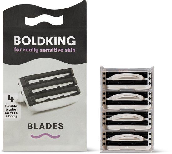 Boldking Scheermesjes Extra Sensitive - 4 stuks