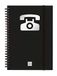 Finocam - Telefoonboek Phone DinA5 dubbele spiraal zwart, DIN A5 (148 x 210 mm)