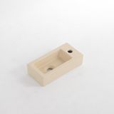 QeramiQ Dely Fontein - 38x18.5x9cm - keramiek - kraangat rechts - Mat Beige