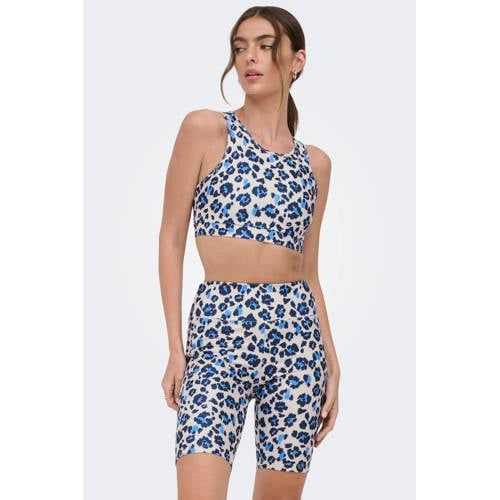 ONLY PLAY sporttop light support ONPFERN blauw/wit