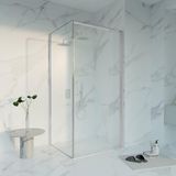FortiFura Galeria Douchecabine - 100x160x200 cm - Veiligheidsglas - Antikalk - Chroom