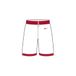 NIKE heren Bermudashorts Mens Team25 Basketball Stock Short - White/University Red
