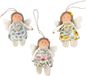 Sans marque Elfes en tissu - Lot de 3 en couleurs printanières - env. 10 cm