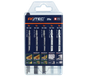 Rotec Decoupeerzagenset 55115 | Hout + metaal | 5x5 stuks - 520.9005