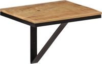 vidaXL Wandschap - Massief Mangohout en IJzer - 40x30x32 cm