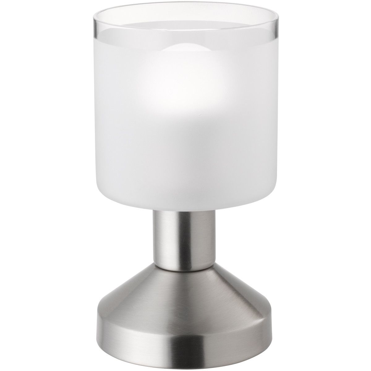 BES LED Trion Garlo Tafellamp - E14 - Rond - Mat Nikkel - Aluminium