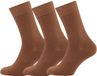 Bamboo Basics Bruine Sokken Beau - 3-pack - Maat 35-40 - Bamboe Sokken - Normale Sokken