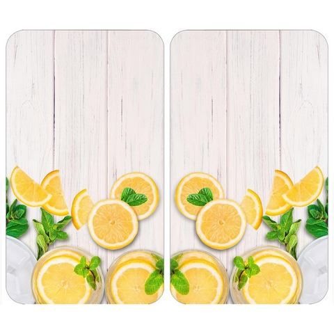 WENKO Kookplaatdeksel Universeel, citroenen (set, 2-delig)