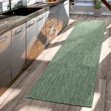 TT Home Vloerkleed Buiten Woonkamer Eetkamer Balkon Weerbestendig 80x150 cm Groen