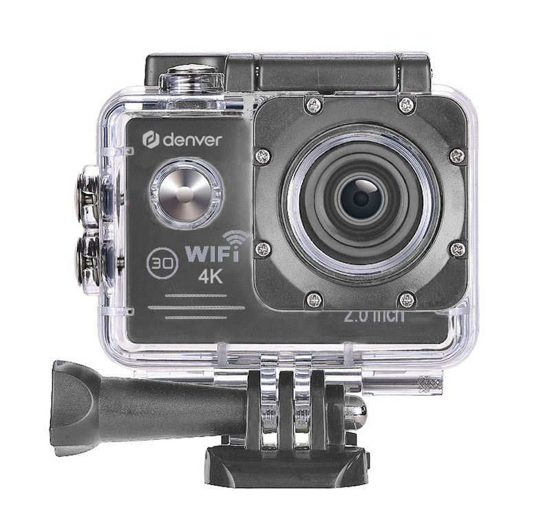 DEVETOP Glory60 Action Cam 4K/30FPS Caméra sous-marine 40 m étanche 20 MP WiFi avec grand angle 170° Microphone externe Ultra HD Télécommande sans fil 2,4 G 2 x 1050 mAh Batteries et