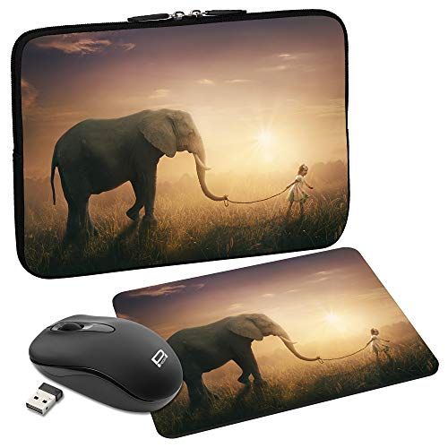 Pedea Design Tablet PC hoes 10,1 inch + Maus und Mauspad Elephant