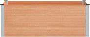 vidaXL Verhoogde plantenbak bruin 150 x 100 x 54 cm WPC en Aluminium