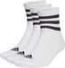 adidas Sportswear 3-Stripes Cushioned Sportswear Korte Sokken 3 Paar - Unisex - Wit