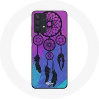 Maniacase Samsung Galaxy A32 5G Hoesje Dream Catcher Zwart Blauw