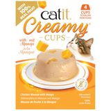 Catit Creamy Cups, kip met handvat, 4 x 25 g