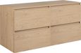 3xE living meuble de salle de bain 120 cm chêne clair