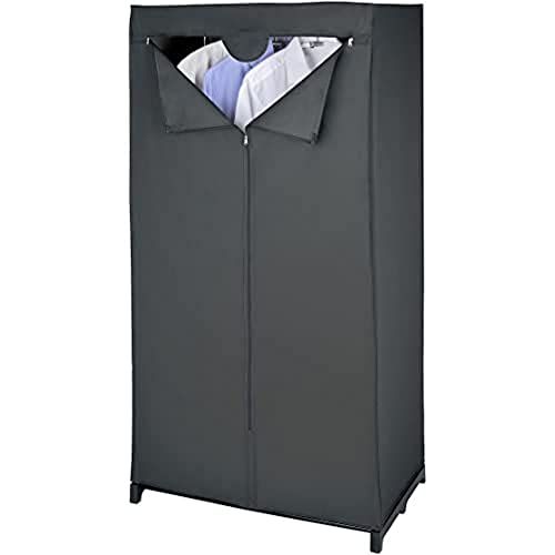 WENKO Kledingkast Deep Black, polyethyleen-vinylacetaat, 75 x 150 x 50 cm, zwart