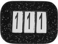 Horka numéro de compétition paillettes noir Polyester