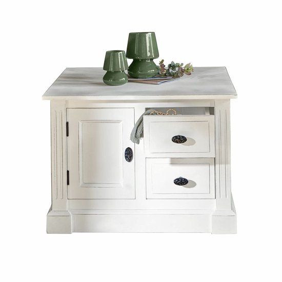 LOBERON Salontafel Lune Sauvage antiekwit