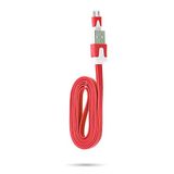 Oplaadkabel JBL Oplaadkabel voor JBL Flip 3 USB/Micro-USB 1 m Noodle Universal aansluiting synchronisatie (rood)