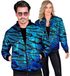 Widmann Bomberjack ocean blauw