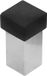 Intersteel Arrêt de porte carré universel inox brossé