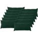 Vidaxl coussin décoratif 12 pc Heerlen vert foncé 40 x 80 cm velours