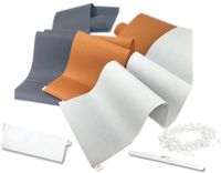 time4blinds - Verticale Jaloezie Vervangingslamellen - Set inclusief 1 lamel, gewicht, hanger en bodemketting - breedte 127mm - lengte 1150mm - Abrikoos