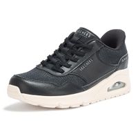 Skechers Dames UNO 177117 BLK Slip-in Lage Sneakers Zwart