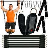 Merkloos Trekhulp Resistance Bands Set for Pull-ups and Dips, Adjustable with 2 to 6 Bands and Leg Strap