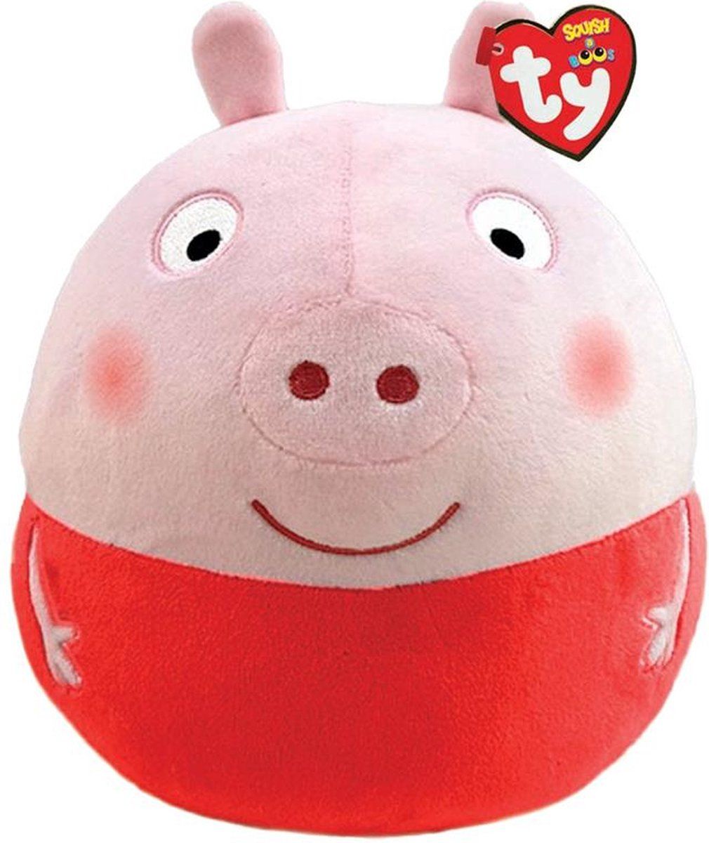 TY TY SQUISH A BOO PEPPA PIG PEPPA 20CM - Pluche