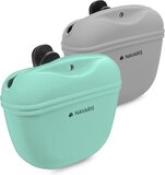 Navaris Honden Beloningen Zakje - Siliconen Voertasje - Donkerblauw - Set van 2