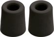 Benson Deurbuffers / deurstoppers rubbers - 2x - zwart - 70 x 40 mm - met schroefbevestiging