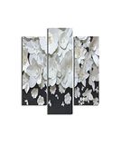 Homemania Wandafbeelding, 3 stuks, natuur, voor woonkamer, slaapkamer, meerkleurig, 57 x 0,3 x 60 cm, HM203MDF43, MDF